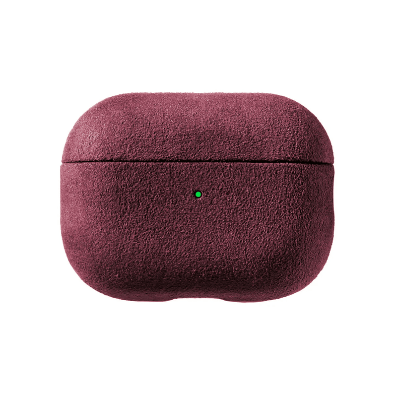 AirPods Pro(第 3 代)Alcantara 保護殼 - 酒紅色