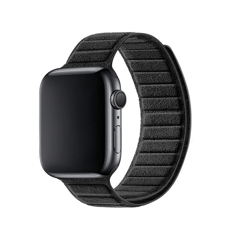 Alcantara Apple Watch 錶帶 - 深邃黑 - 42/44/45/46mm 與 Ultra (49mm)