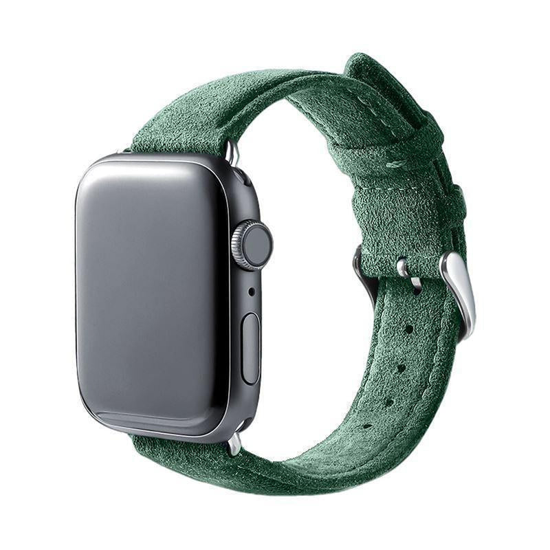Alcantara Apple Watch Band With Buckle - Midnight Green - 38/40/41/42mm