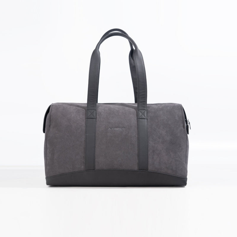 Beg Duffle Alcantara - Kelabu Angkasa