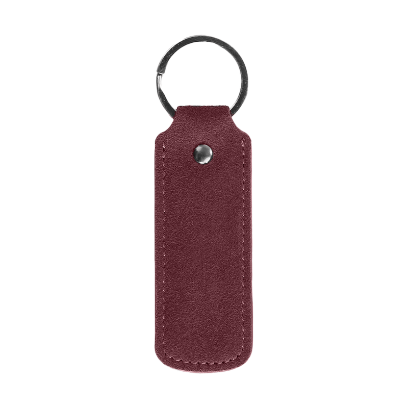 Alcantara Keychain - Wine Red
