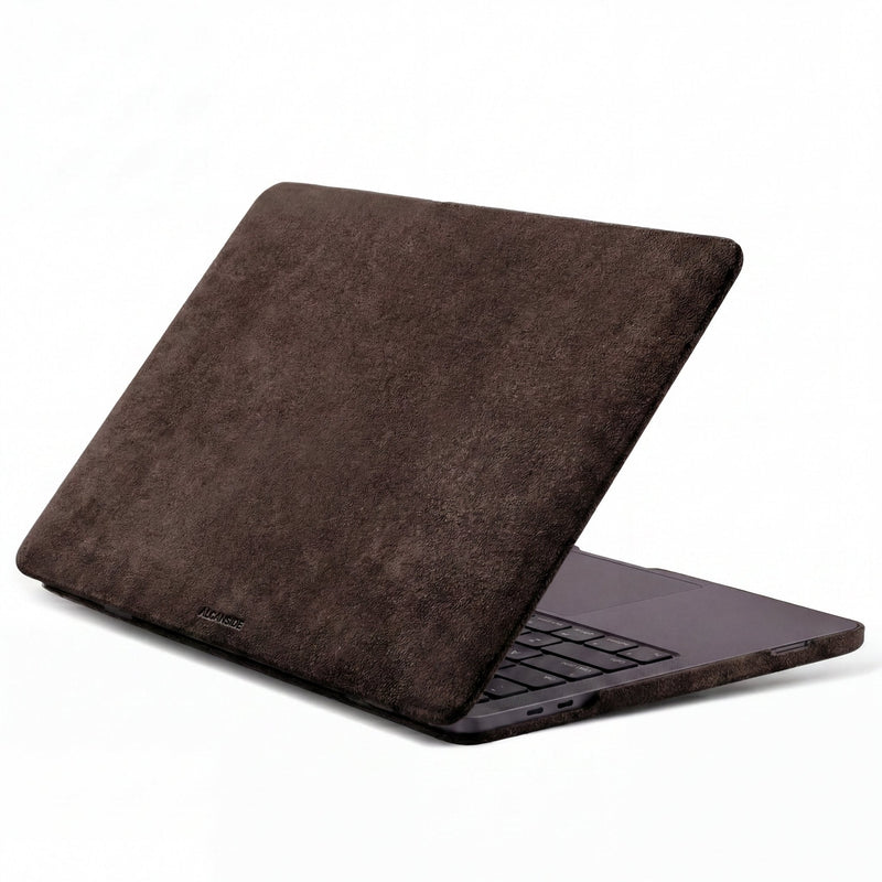 Alcantara MacBook Pro & Pro Max 保護殼 - 適用於 14 吋 (2021-2025) - 巧克力棕