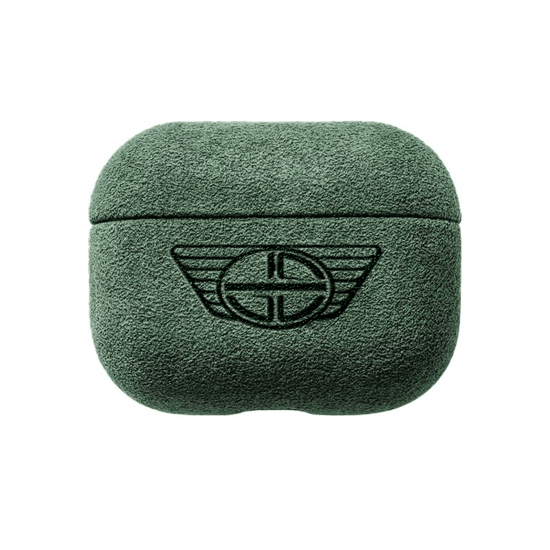 Donkervoort - Sarung AirPods (Generasi ke-3) Alcantara - Hijau Tengah Malam
