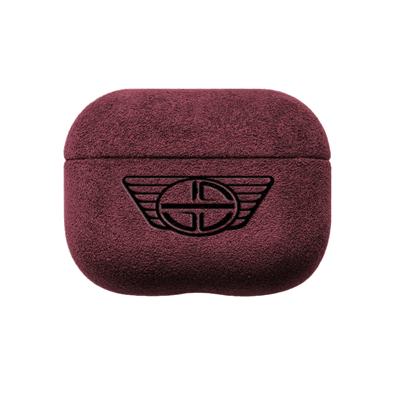 Donkervoort - Sarung AirPods Pro (Generasi Ke-2) Alcantara - Merah Wain