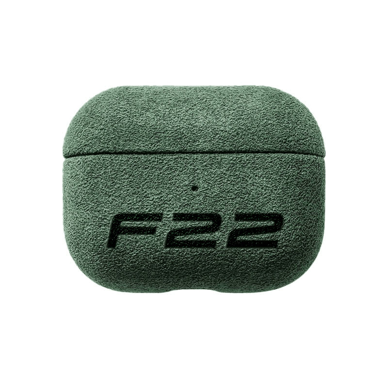 Donkervoort F22 - Sarung AirPods (generasi ke-3) Alcantara - Hijau Tengah Malam