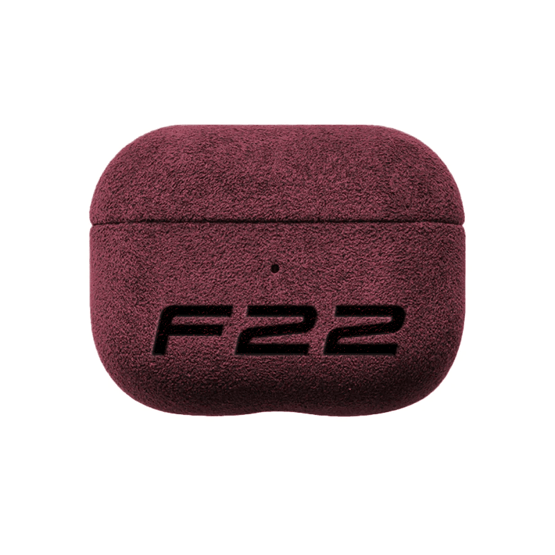 Donkervoort F22 - Sarung AirPods Pro Alcantara - Merah Wain