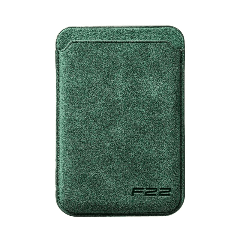 Donkervoort F22 - Alcantara MagSafe 磁吸卡包 - 午夜綠