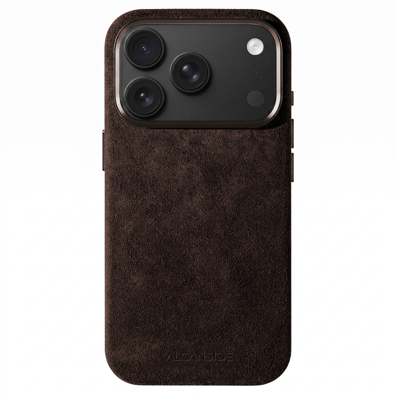 iPhone 18 Pro Max - Alcantara 保護殼 - 巧克力棕色