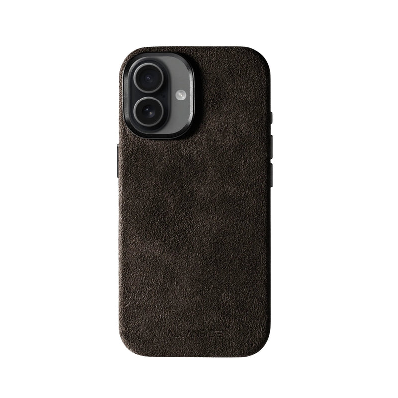 iPhone 16 - Alcantara 保護殼 - 巧克力棕色