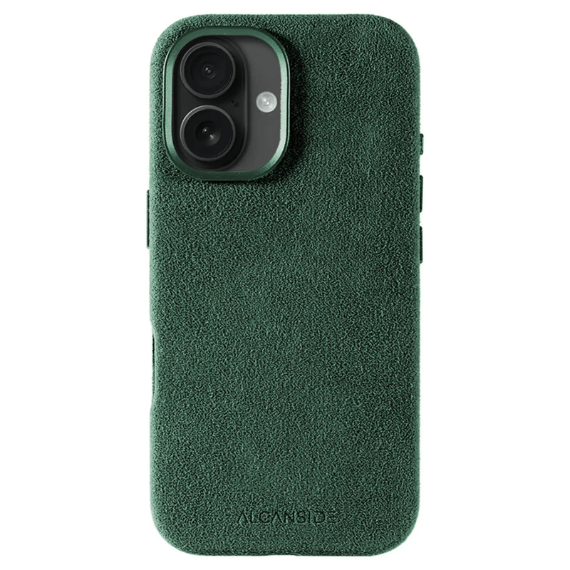 iPhone 16 - Alcantara 保護殼 - 午夜綠