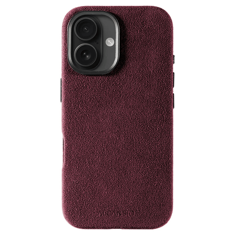 iPhone 16 - Alcantara 保護殼 - 酒紅色