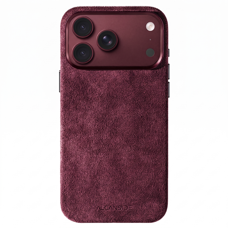 iPhone 18 Pro Max - Alcantara 保護殼 - 酒紅色
