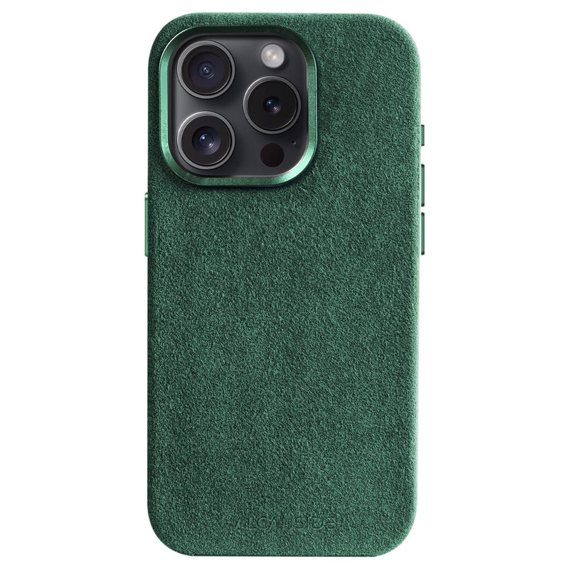 iPhone Alcantara 保護殼 - 午夜綠