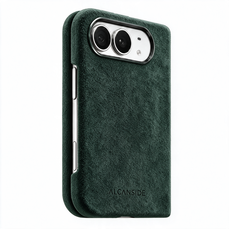 iPhone Duo - Alcantara 保護殼 - 午夜綠