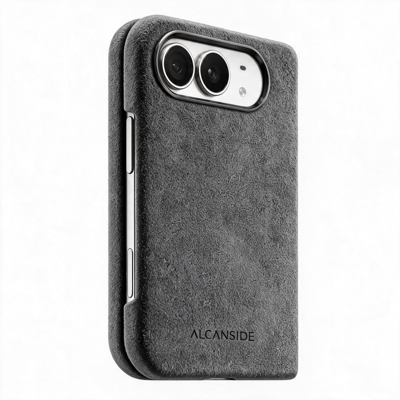 iPhone Duo - Alcantara 保護殼 - 納多灰