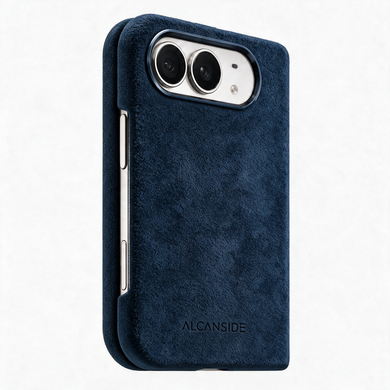 iPhone Duo - Alcantara 保護殼 - 海軍藍
