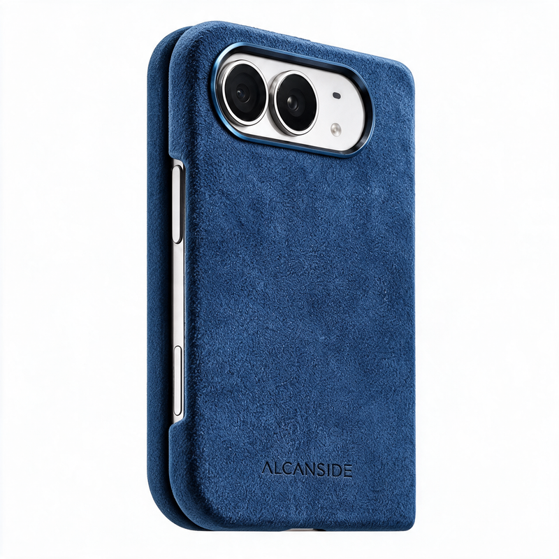 iPhone Duo - Alcantara 保護殼 - 海洋藍