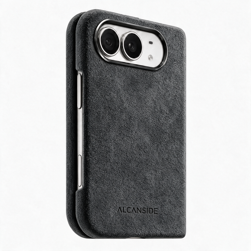 iPhone Duo - Alcantara 保護殼 - 太空灰