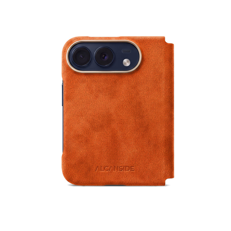 iPhone Duo - Alcantara 皮套 - 橘色