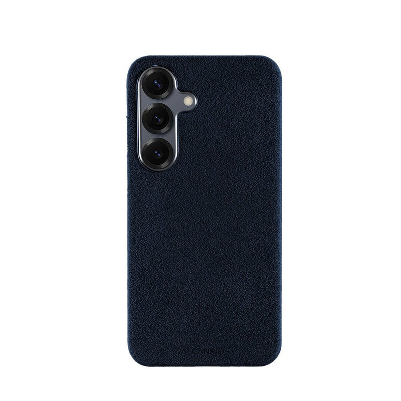 三星 Galaxy S25 - Alcantara 麂皮保護殼 - 海軍藍
