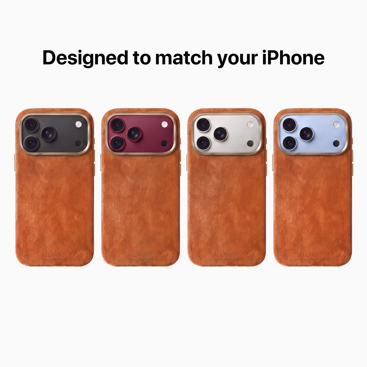 iPhone Alcantara Case - Orange