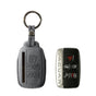 Alcantara Car Key Fob Cover for Jaguar Model A - Space Grey