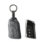 Alcantara Car Key Fob Cover for Lexus Model A with Buckle - Space Grey