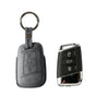 Alcantara Car Key Fob Cover for Volkswagen - Model C with Buckle - Space Grey