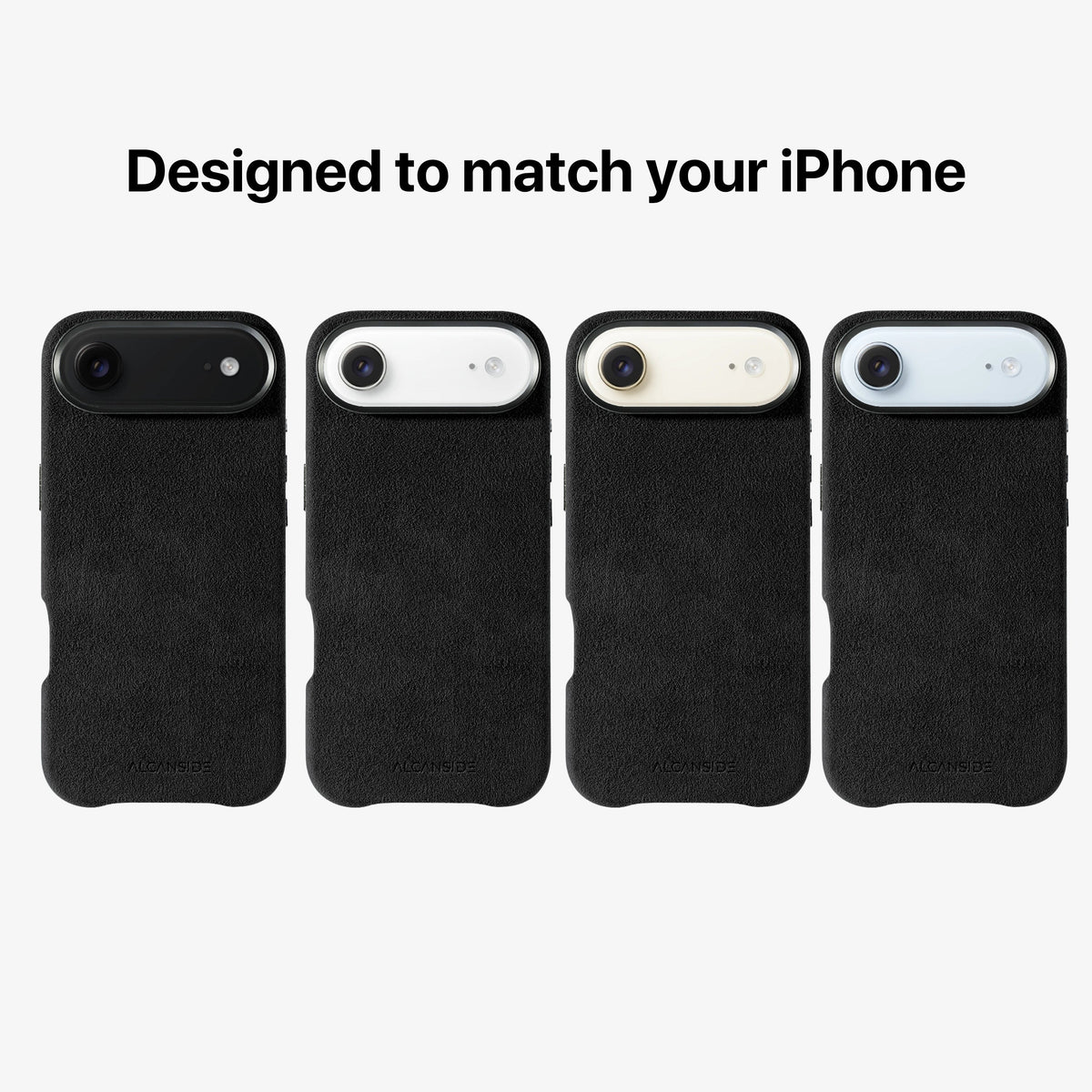 iPhone Alcantara Case - Deep Black