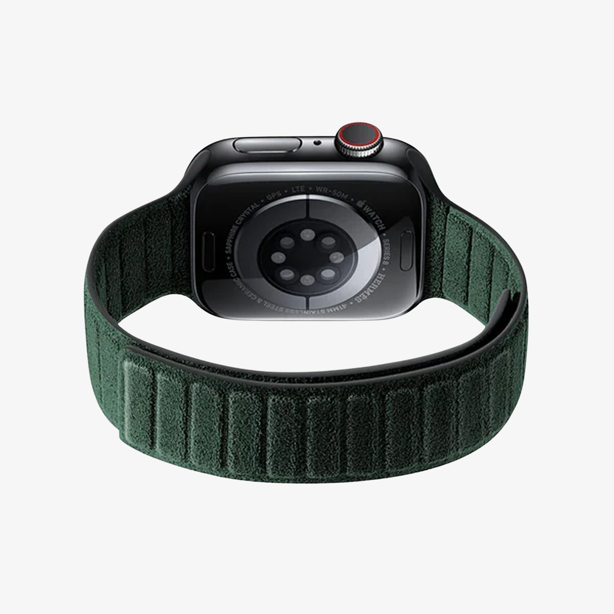Alcantara Apple Watch Band - Midnight Green - 42/44/45/46mm & Ultra (49mm)
