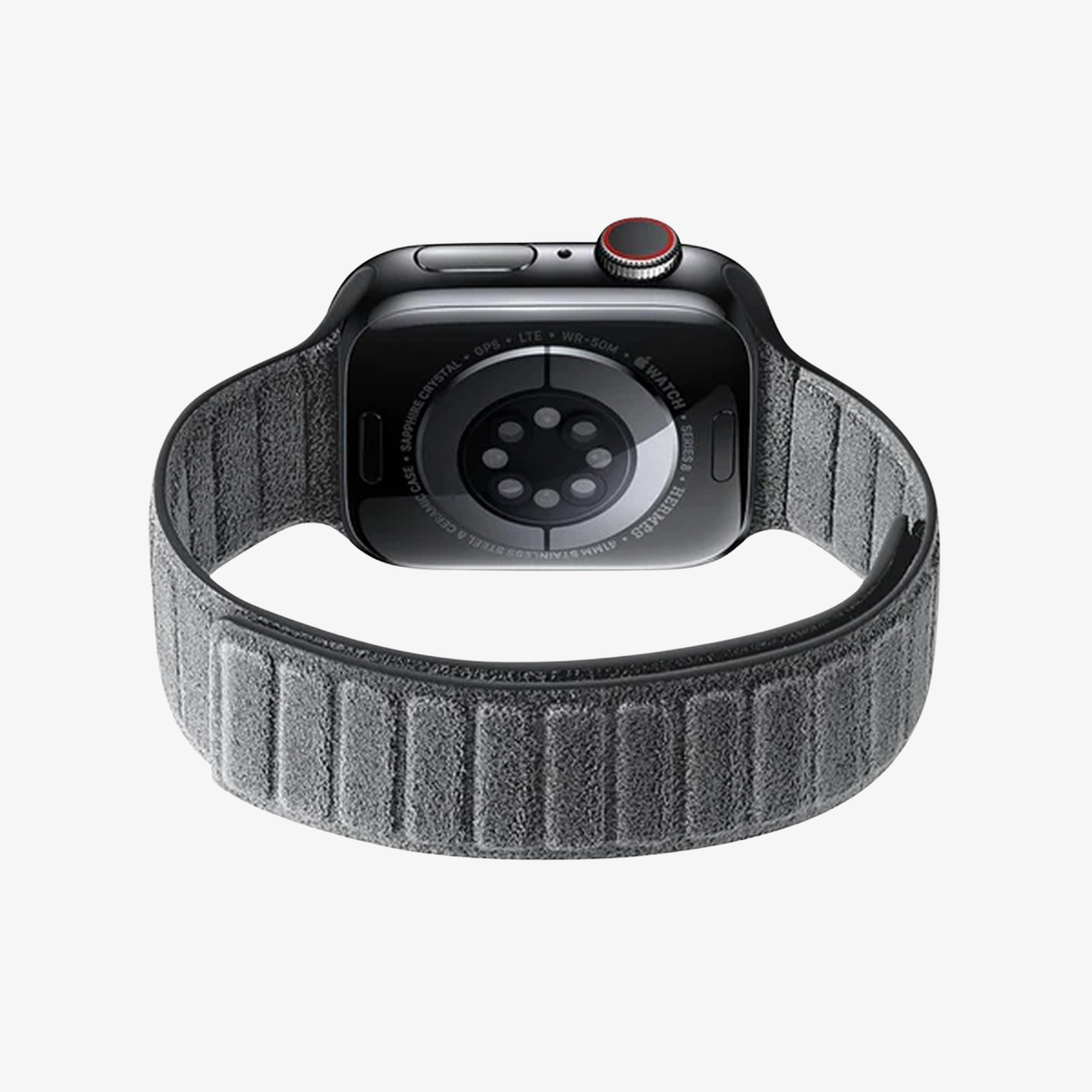 Alcantara Apple Watch Band - Nardo Gray - 42/44/45/46mm & Ultra (49mm)