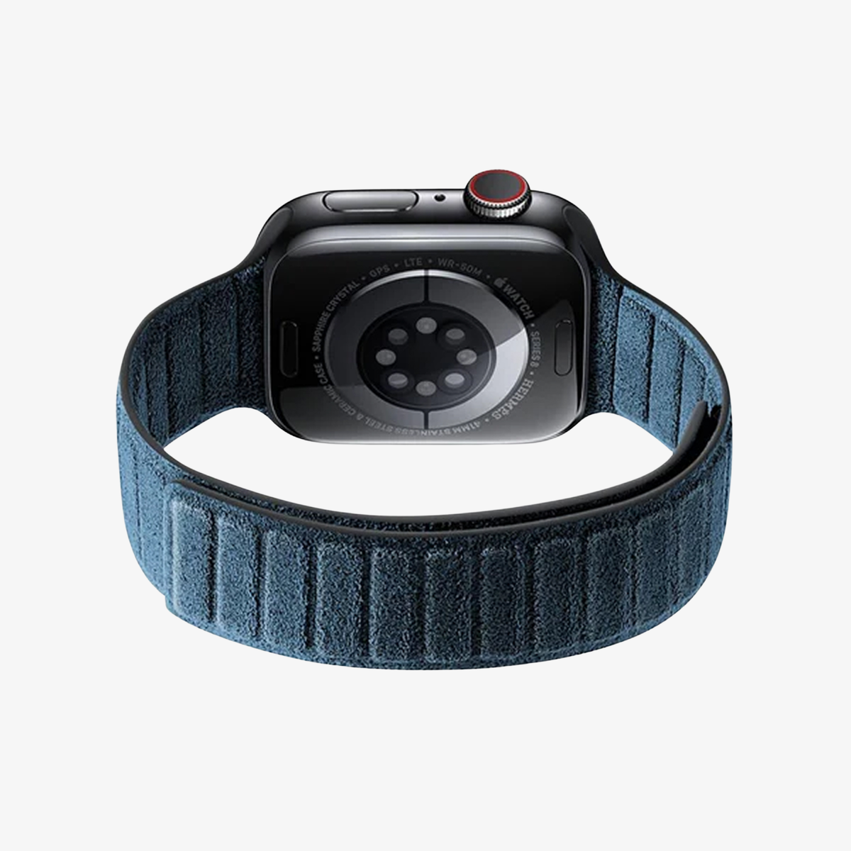 Alcantara Apple Watch Band - Ocean Blue - 42/44/45/46mm & Ultra (49mm)