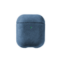 AirPods 1/2 Gen Alcantara Case - Ocean Blue