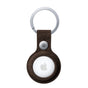 Alcantara AirTag Key Ring - Chocolate Brown