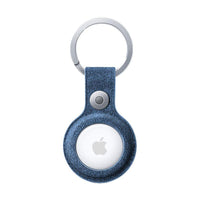Alcantara AirTag Key Ring - Ocean Blue
