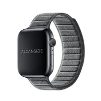 Tali Jam Apple Alcantara - Kelabu Nardo - 38/40/41/42mm