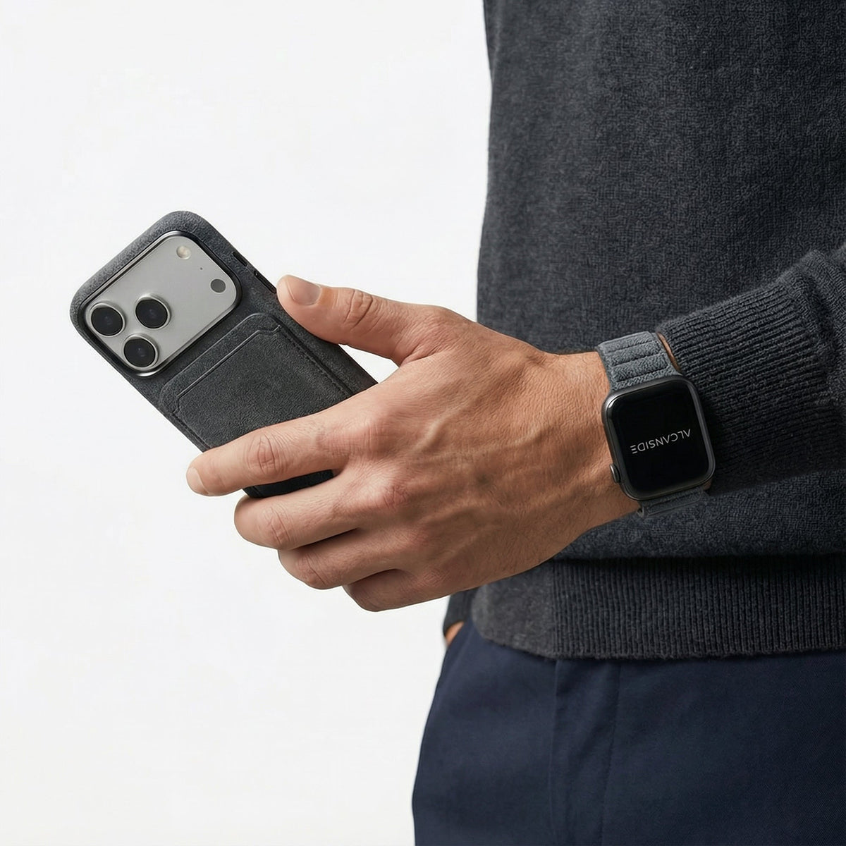 Alcantara Apple Watch Band - Space Grey - 42/44/45/46mm & Ultra (49mm)