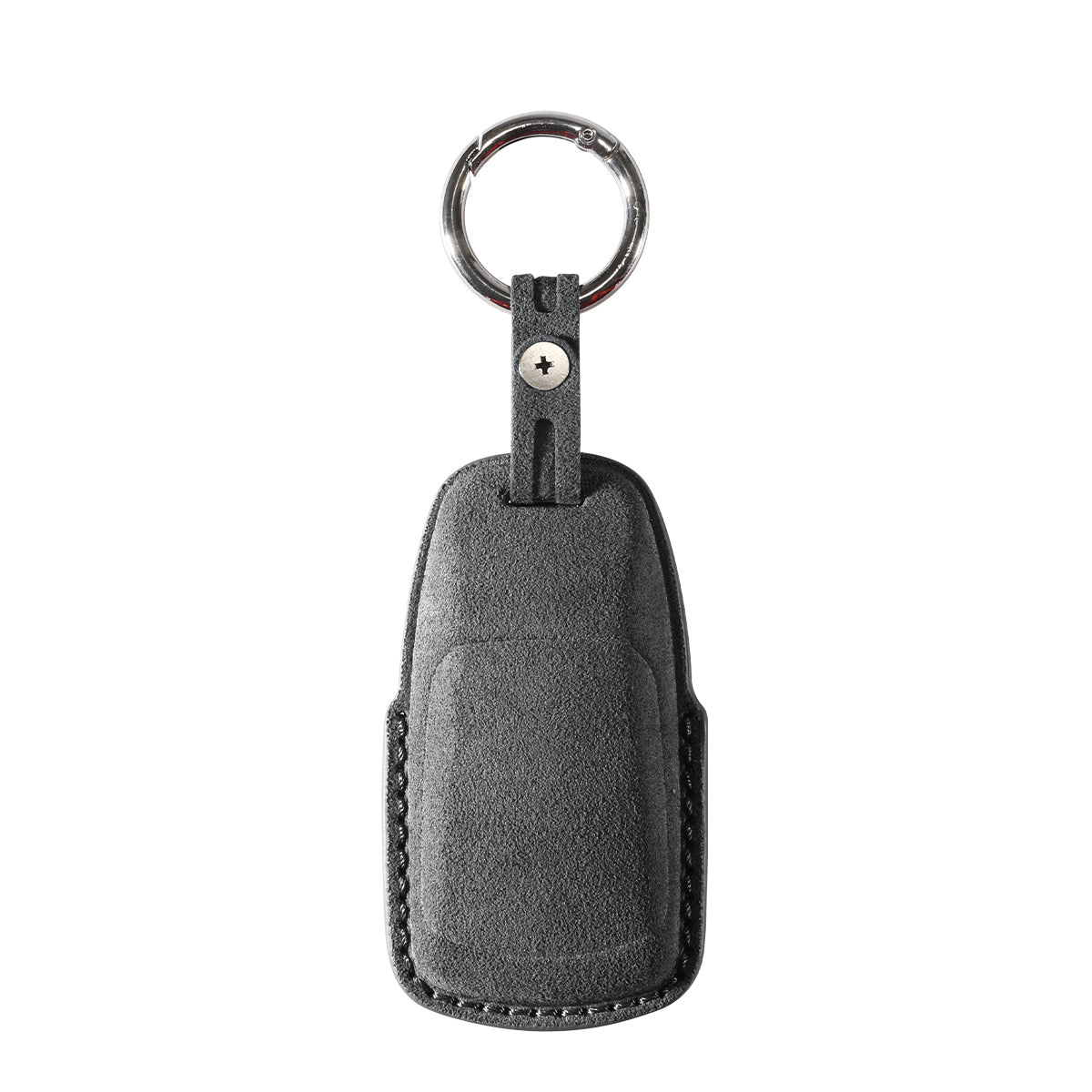 Alcantara Car Key Fob Cover for Audi | Model A with Buckle - Space Grey