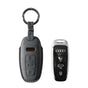 Alcantara Car Key Fob Cover for Audi | Model B with Buckle - Space Grey