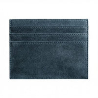 Alcantara Card Wallet - Navy Blue