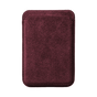 Alcantara MagSafe Wallet - Wine Red