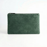 Alcantara Pouch - Midnight Green