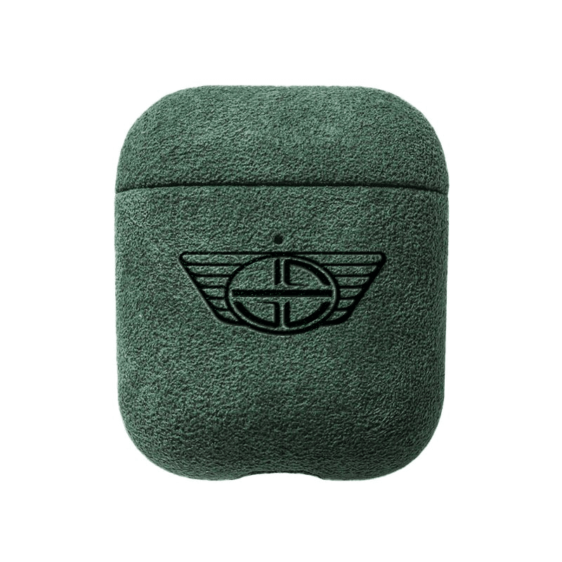 Donkervoort - Sarung AirPods Gen 1/2 Alcantara - Hijau Tengah Malam