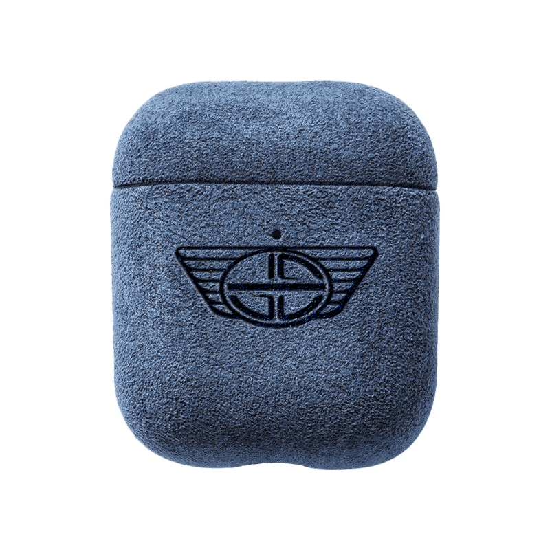 Donkervoort - Sarung AirPods Gen 1/2 Alcantara - Biru Laut