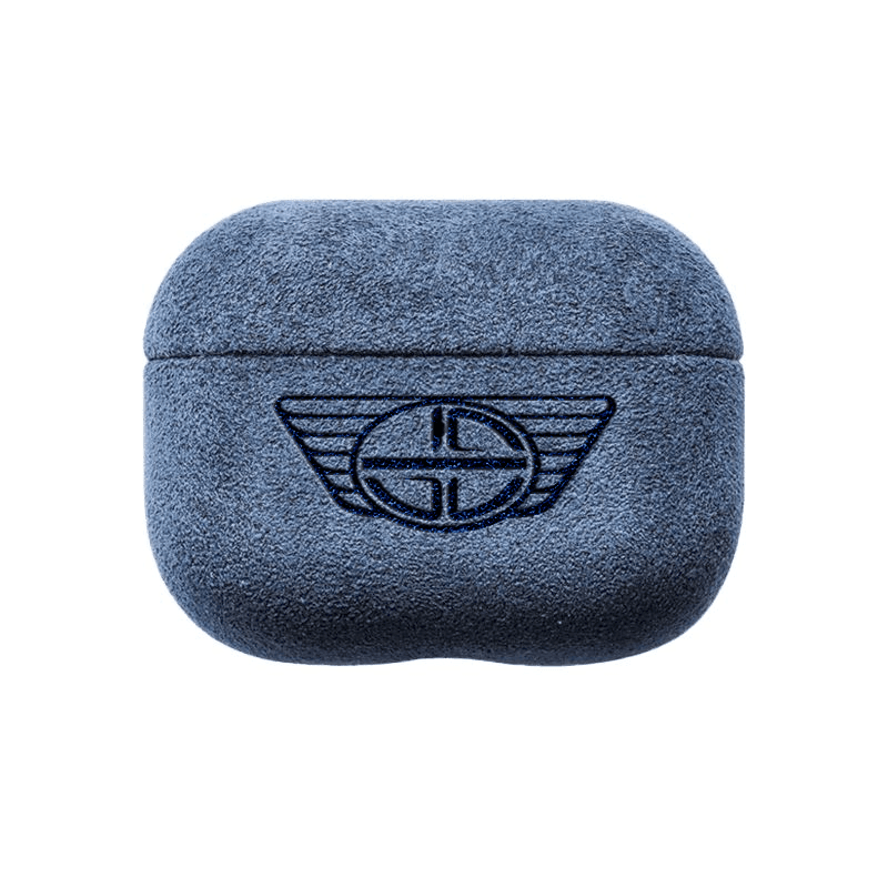 Donkervoort - Sarung AirPods (generasi ke-3) Alcantara - Biru Laut