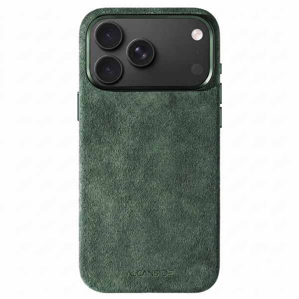 iPhone 18 Pro Max - Sarung Alcantara - Hijau Tengah Malam
