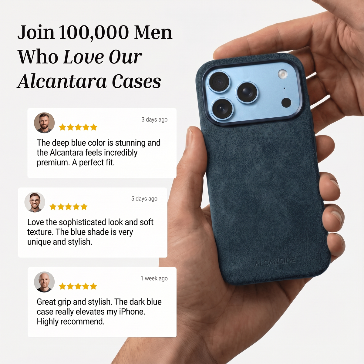 iPhone 18 Pro Max - Alcantara Case - Navy Blue