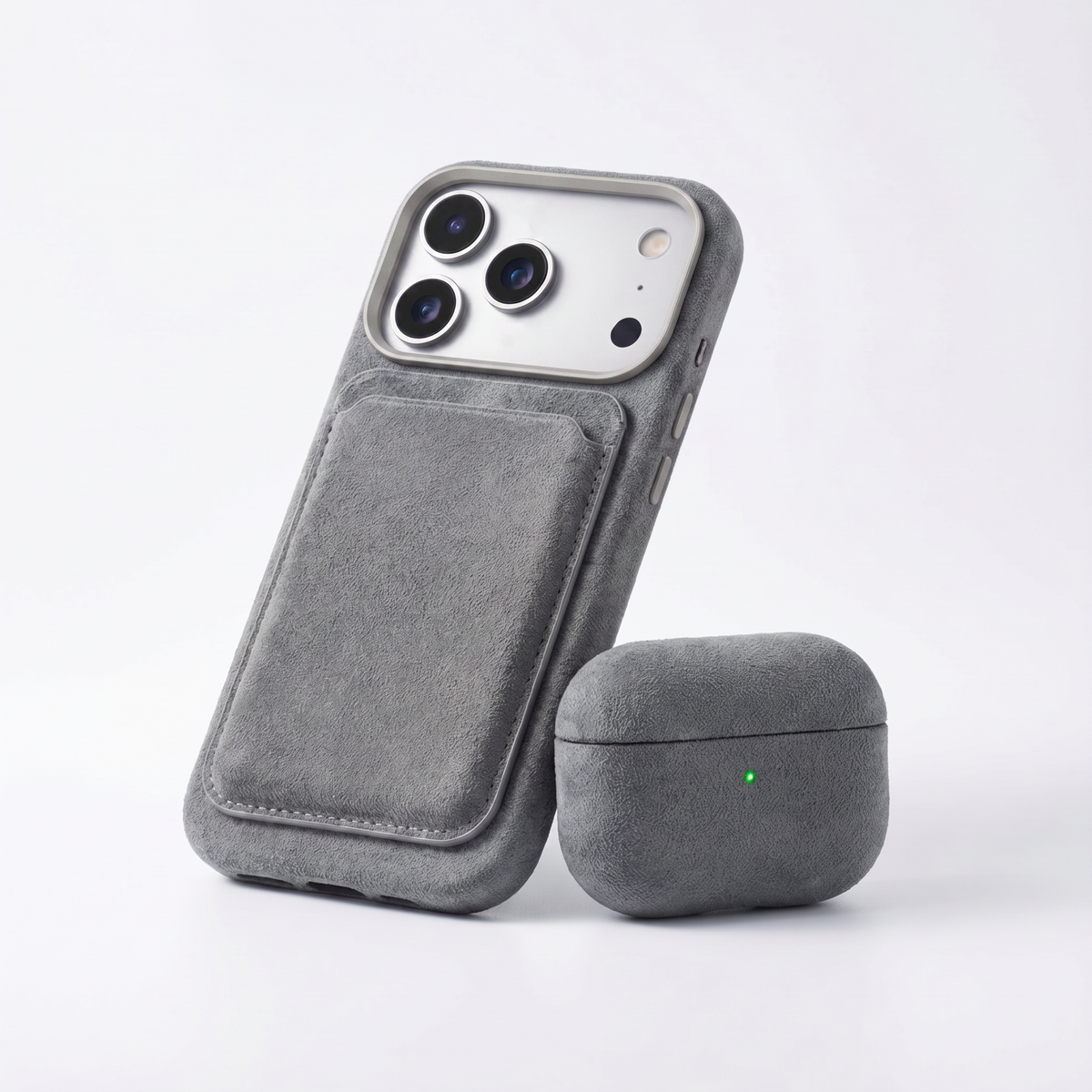 iPhone Alcantara Case - Nardo Gray