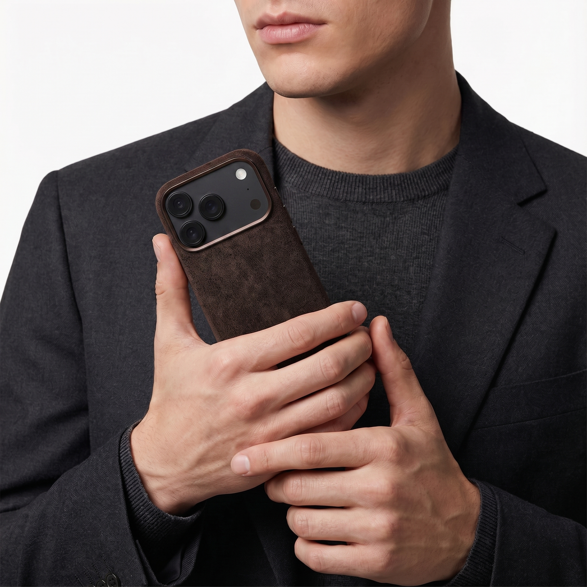 iPhone 18 Pro Max - Alcantara Case - Chocolate Brown