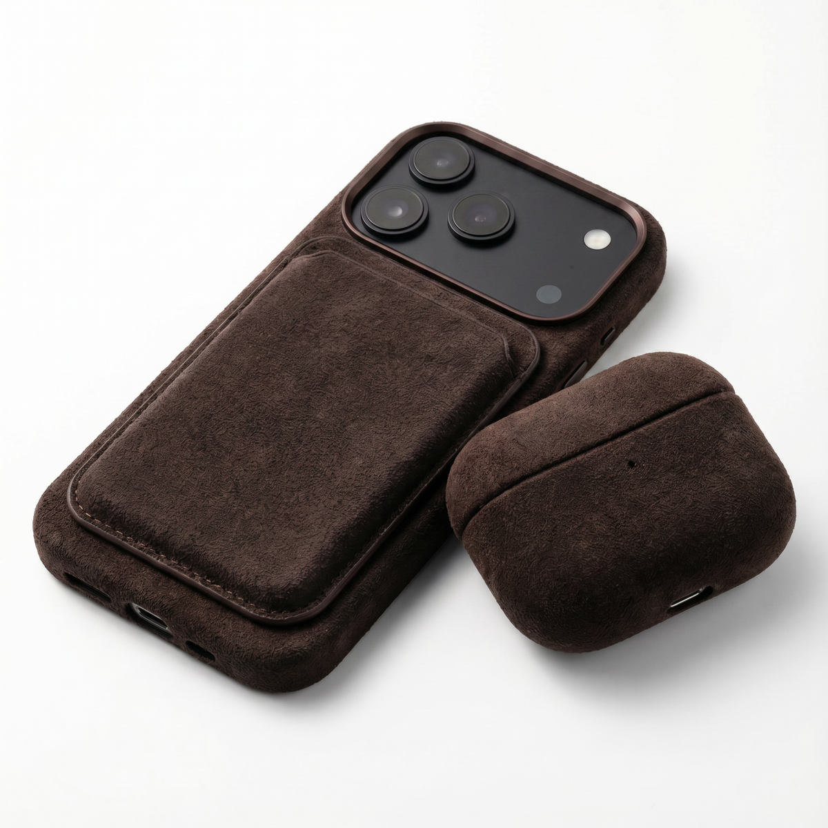 iPhone 18 Pro - Alcantara Case - Chocolate Brown
